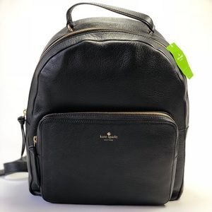 Kate Spade Black Large Leather Backpack